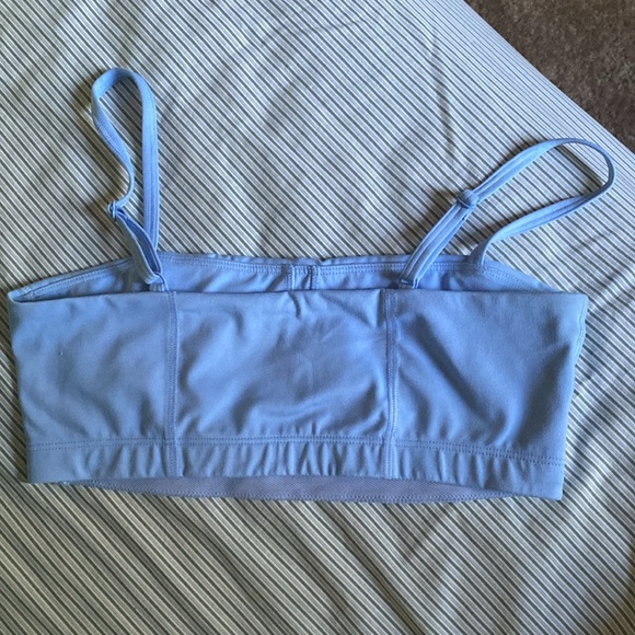 Gymshark Bandeau Sports Bra in Light Blue - Picture 3 of 3